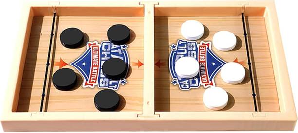 Clefairy Sling Puck Game, Wooden Sling Football Shot Board Game Inflatable HitMe Toys