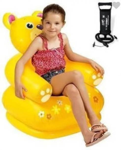 HornFlow Folding Teddy Bear Shaped PVC Inflatable Baby Chair Children Sofa. Inflatable Sofa/ Chair