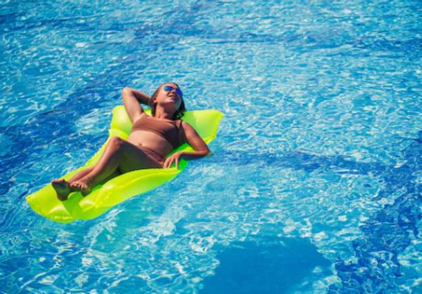 Tiny Tales 59717 Inflatable Neon Mattress (IND*4709) (Colors may vary) Inflatable Swimming Mats