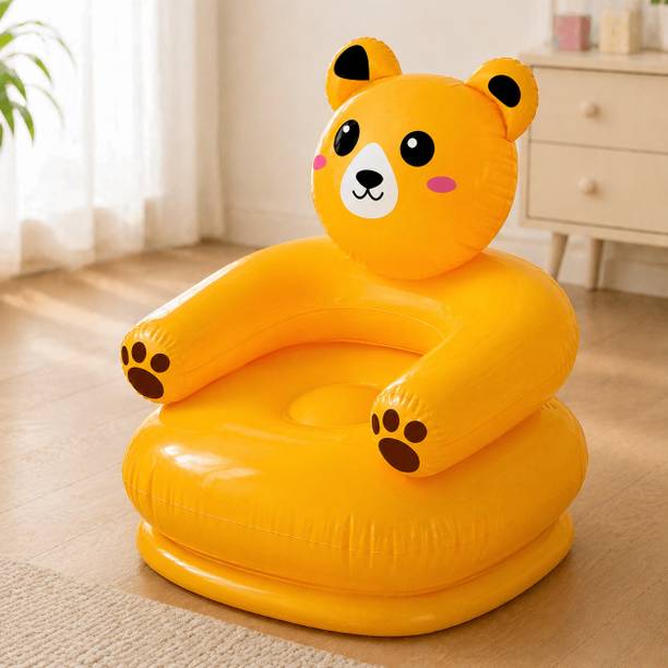 Buddynjoy Animal Teddy Bear Shape Air Chair Inflatable Sofa for Kids Inflatable Sofa/ Chair