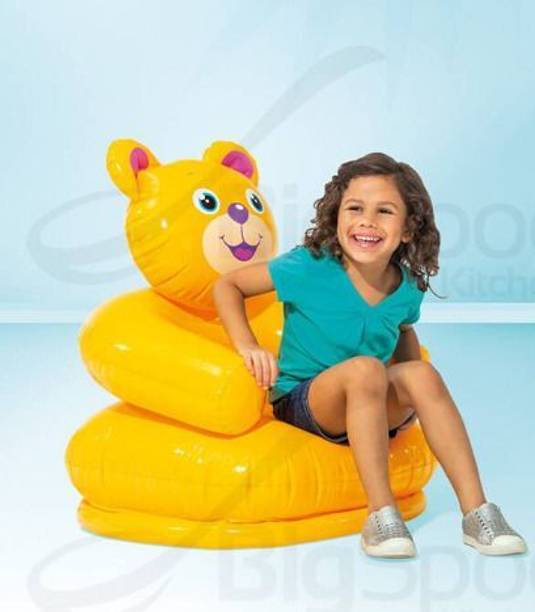 Tiny Tales Teddy Bear Shape Inflatable Chair with Air Pump for Kids Inflatable Sofa/ Chair