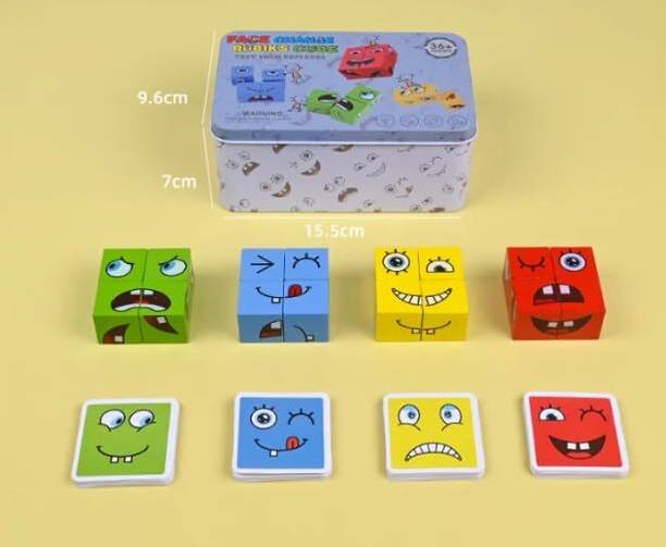 BHVMEY Emoji Cube face Change Game for Kids