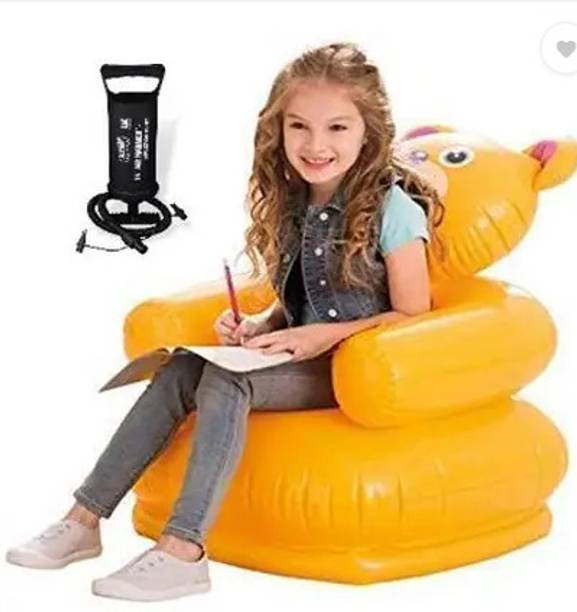 Intelligent Inflatable Animal Yellow Teddy Chair For Kids Inflatable Sofa/ Chair