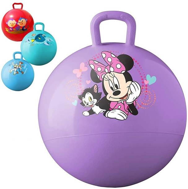 Qebham Rubber Hop Jumping & Bouncing Ball for Boys Girls Toys Space Hopper Jump Ball Inflatable Hoppers & Bouncer