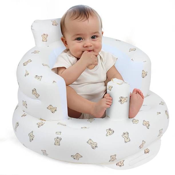 VATTU Inflatable Baby Support Seat for 3-36 Months Floor Seat with Built-in Air Pump Inflatable Sofa/ Chair