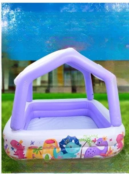 HornFlow Bathtub Swim Float Water Tub for(IND*2212) Outdoor 2+ Year Kids Inflatable Swimming Safety Tube