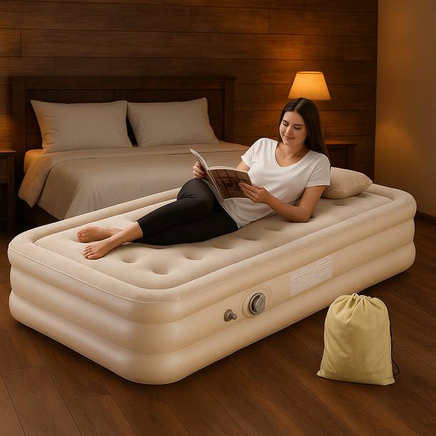 RUMQOL Air Mattress with Built-In Electric Pump Inflatable Bed