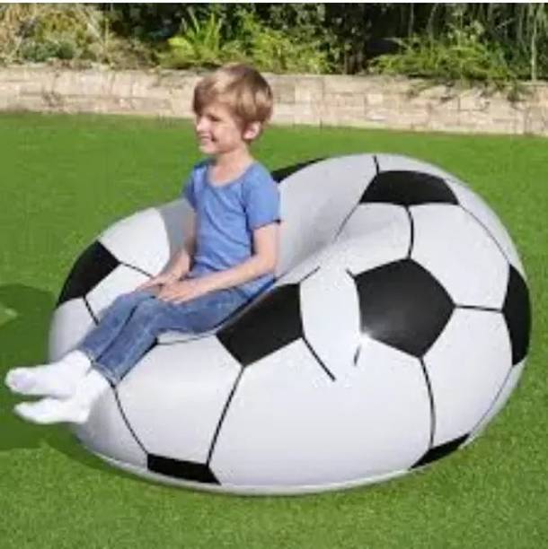 Intelligent Football Sofa Style Inflatable Folding Chair, Soccer Ball Chair, with pump Vinyl 1 Seater Inflatable Sofa