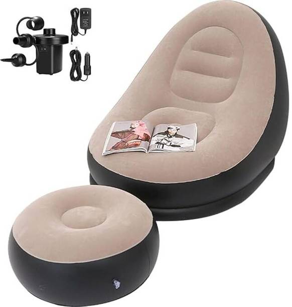 Iweike Pack of 1 Leatherette 2 Seater Inflatable Sofa