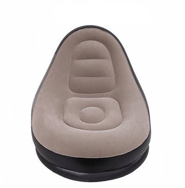 ONSKRI Inflatable Lounge Chair for Adults Flocking Air Couch Sofa PVC 1 Seater Inflatable Sofa