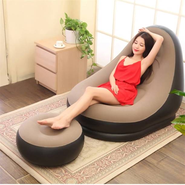 S k Tea Merchant Air Sofa Leatherette 2 Seater Inflatable Sofa