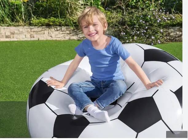 TinyTales Ball Kids Inflatable Chair with pump Vinyl 1 Seater Inflatable Sofa