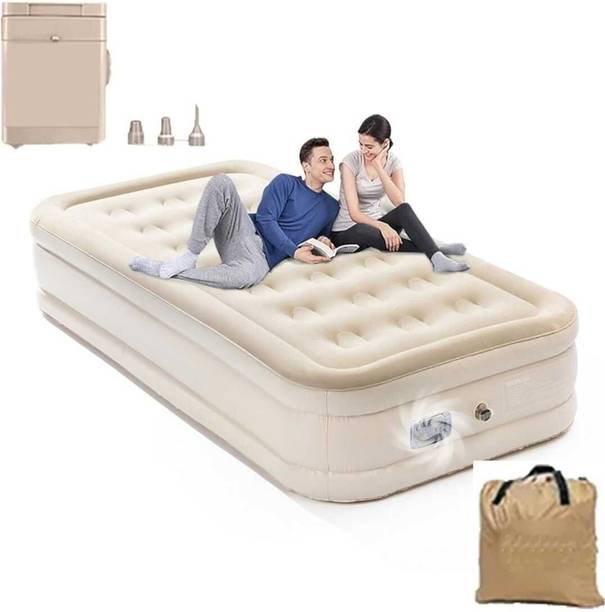 Artronics Inflatable Air Bed Mattress Air Sofa Cum Bed Portable Sleeping Air Bed for Room Leatherette 2 Seater Inflatable Sofa