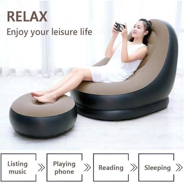 sdgffh Micro Fiber 2 Seater Inflatable Sofa