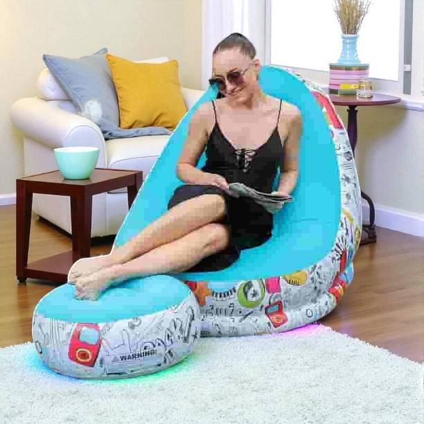 MAULIK LUNCHER Velvet 2 Seater Inflatable Sofa