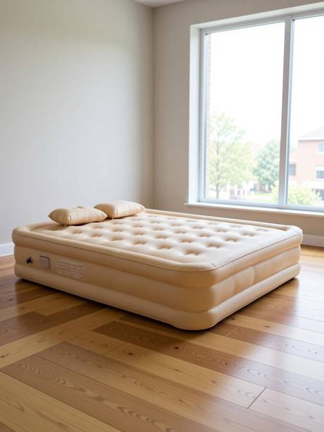 UNIKEY Comfortable Air Bed Mattress Leatherette 1 Seater Inflatable Sofa