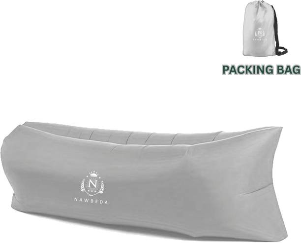 house of common Inflatable Portable Air Sofa, Water Proof & Anti-Air Leaking Design Polyester 2 Seater Inflatable Sofa