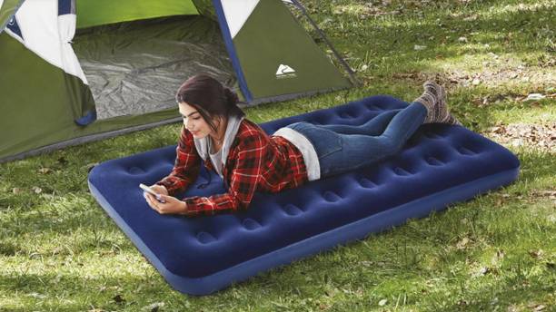 TinyTales Single (IND*69) Layer Inflatable Mattress Vinyl 1 Seater Inflatable Sofa