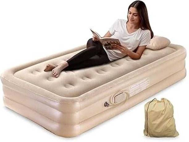 Anshi Inflatable Camping Mattress – Portable Air Bed with Pump for Travel Leatherette 4 Seater Inflatable Sofa