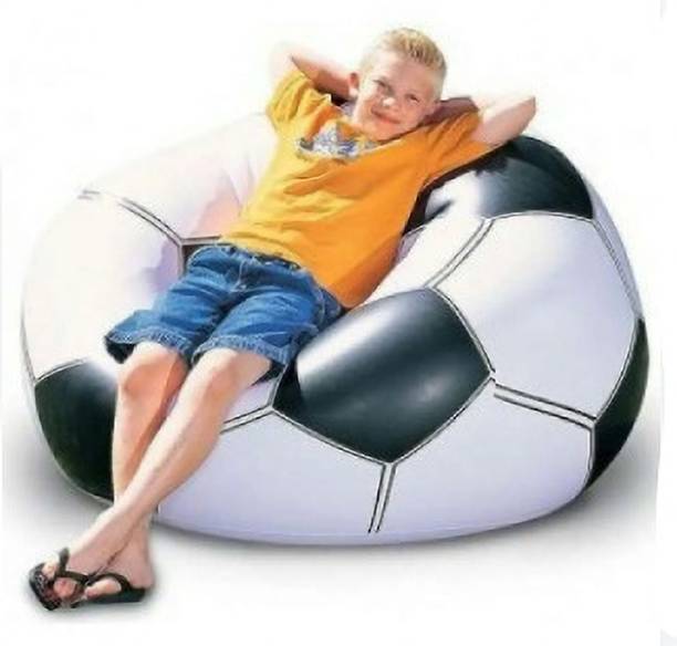 Intelligent Football Sofa Cum Chair 30 kg Bean Bag, Vinyl 1 Seater Inflatable Sofa