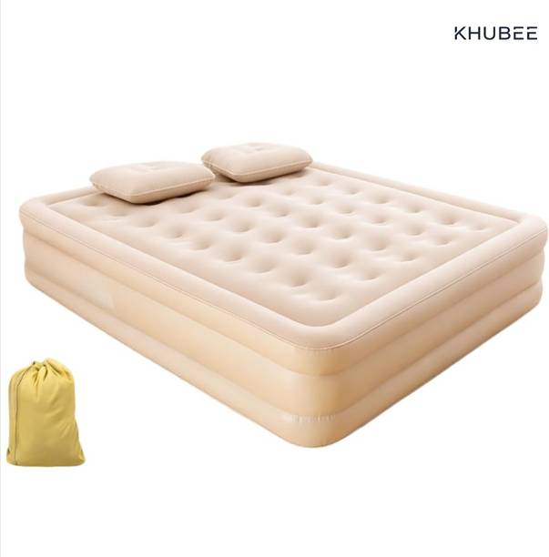 KHUBEE Inflatable Air Mattress Bed with Built-in Pump PVC 2 Seater Inflatable Sofa