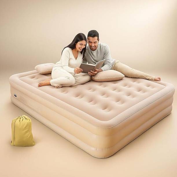 VYNEX Inflatable Mattress & Portable Air Bed for Home Leatherette 2 Seater Inflatable Sofa