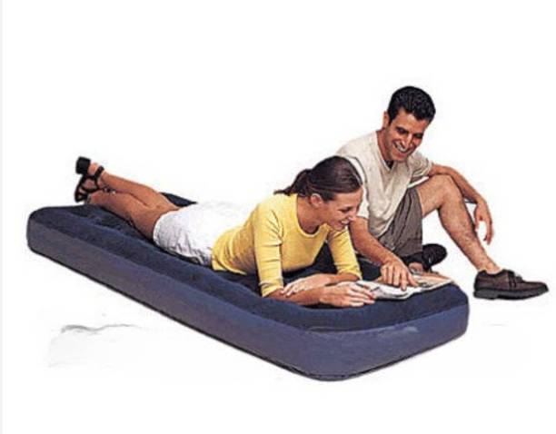 TinyTales Inflatable (IND*36) Air Bed Adult Travel Camping Single Air Bed Mattress Vinyl 1 Seater Inflatable Sofa