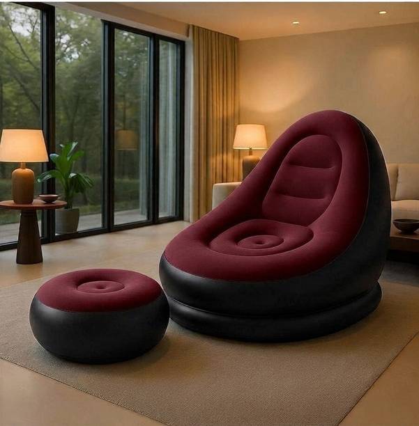 BHAVU ENTERPRISE Polyester 1 Seater Inflatable Sofa