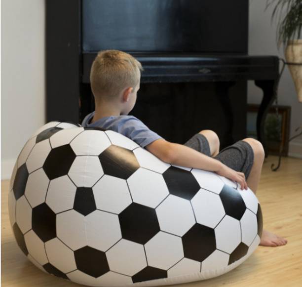 Intelligent Cuisine (IND*85) Flocked Single Air Football Chair Vinyl 1 Seater Inflatable Sofa