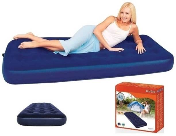 TinyTales Inflatable Air Bed Adult Travel Camping Single Air Bed Mattress Vinyl 1 Seater Inflatable Sofa