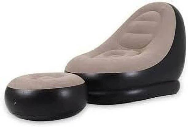 DHULKI Household air Pump,Air Sofa Inflatable Couch,Inflatable Lounge Chair Leatherette 2 Seater Inflatable Sofa