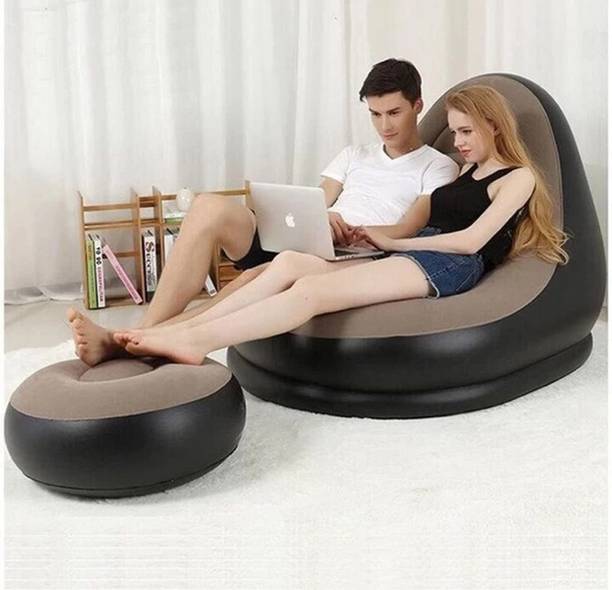 ISHKOM Inflatable Sofa Leatherette 2 Seater Inflatable Sofa