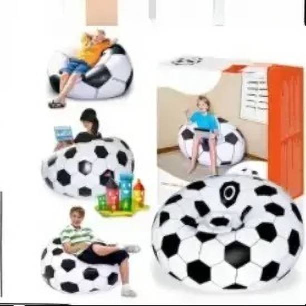 Intelligent Cuisine (IND*79) Flocked Single Air Football Chair with pump Vinyl 1 Seater Inflatable Sofa