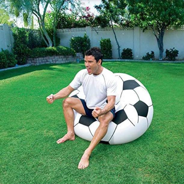 HornFlow Beanless (IND*74) Soccer Ball Chair Vinyl 1 Seater Inflatable Sofa