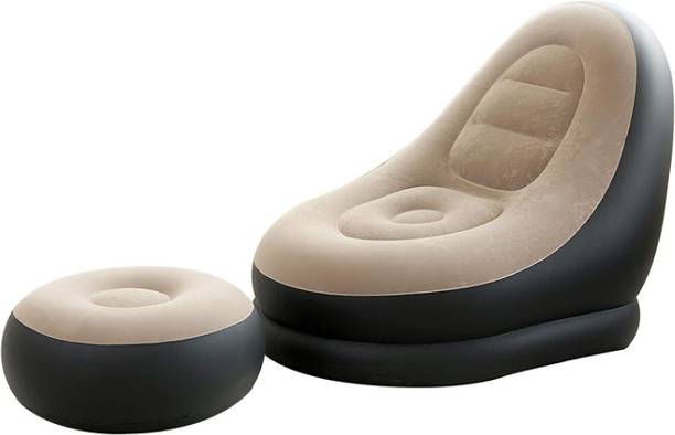PAVITYAKSH Inflatable Relaxing Comfortable Chair Sofa PU Leatherette 2 Seater Inflatable Sofa