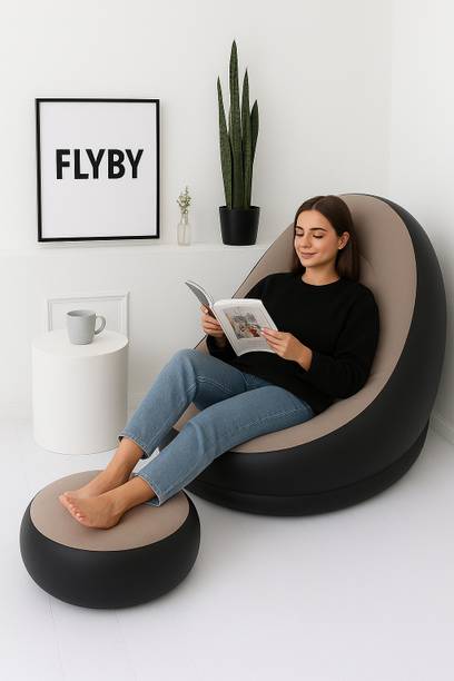 FLYBY Round Air Bed Sofa Chair Set NA 3 Seater Inflatable Sofa