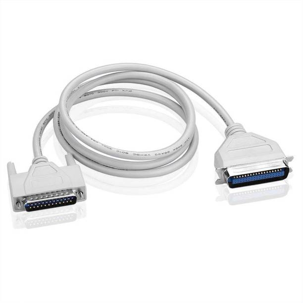 Ab enterprises LPT Printer Cable Wire for Dot Matrix and Old Inkjets Printer (1.5 Meter) Grey Ink Toner