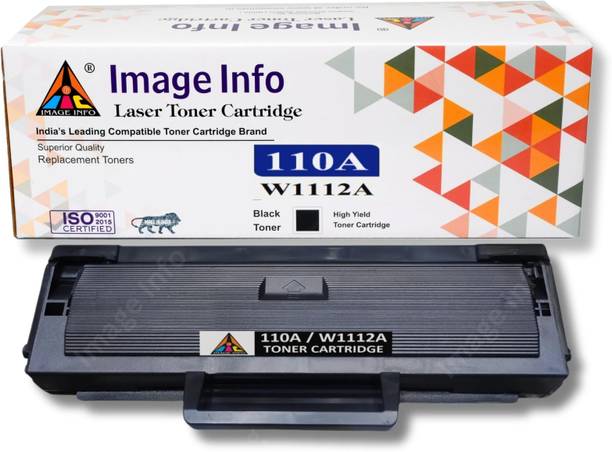 ImageInfo W1112A / 110A Toner Cartridges WITH CHIP Black Ink Cartridge