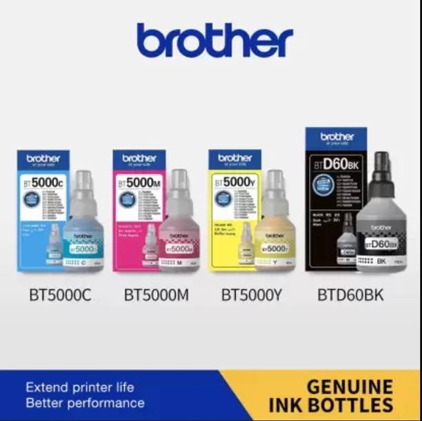 brother Ink-tank Black + Tri Color Combo Pack Ink Cartridge