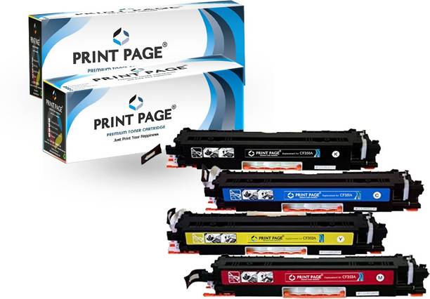 Print Page 130A Black + Tri Color Combo Pack Ink Toner