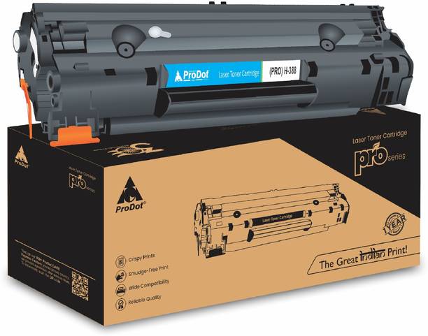PRODOT 388/88 Cartridge Replaces HP CC388A Compatible with HP Laserjet P1007-1008/P1106 Black Ink Cartridge