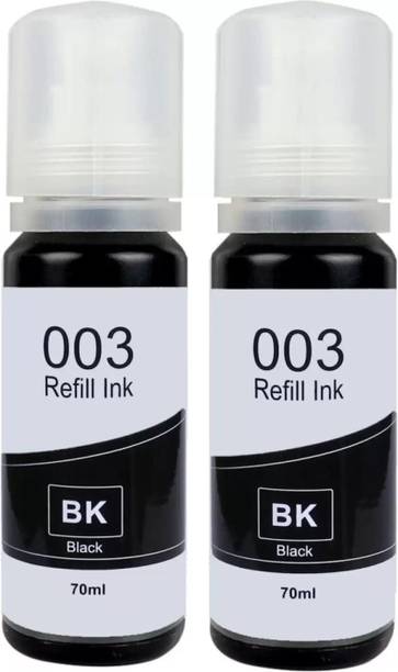 tequo 003 Refill Ink for Epson L3110,L3115,L3116,L3150,L1110,L3151,L3152,L3156 Printer Black - Twin Pack Ink Bottle