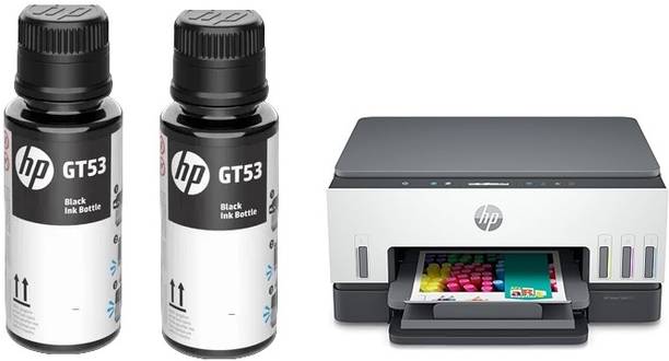 HP 670 ORIGINAL INK BOTTLE FOR (SET OF 2) SMART TANK ALL IN ONE WIFI PRINTER INK Black Ink Bottle