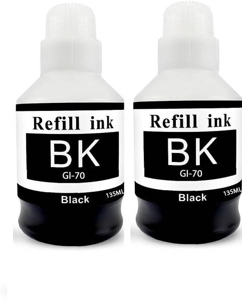 GPN PRINT GI-70 Refill Ink Compatible for Canon PIXMA GM2070,GM4070,G5070,G6070 Printers Black - Twin Pack Ink Bottle