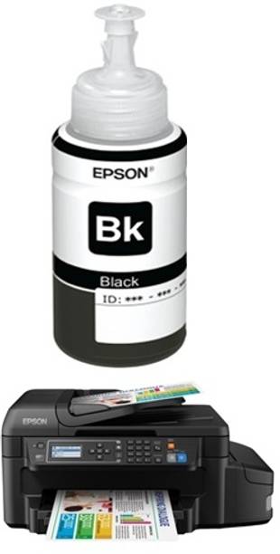 EPPSUN ORIGINAL INK BOTTLE FOR EPSON ECO TANK L655 INK TANK MULTIFUNCTION COLOR PRINTER Black Ink Bottle