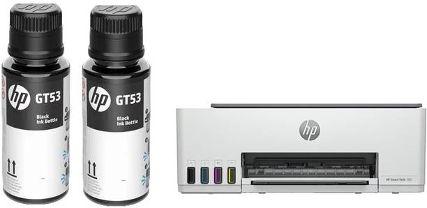 HP 580 ORIGINAL INK FOR HP 580 SMART TANK INK TANK ALL IN ONE WIFI PRINTER SET OF 2 Black Ink Bottle