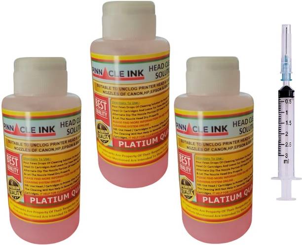 PINNACLE 3pcs Printer Head Bottle For UNCLOG HEAD For Epson Hp Canon Brother White Ink Bottle