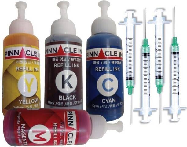 PINNACLE HP Deskjet Ink Advantage 3636 ink Black + Tri Color Combo Pack Ink Bottle