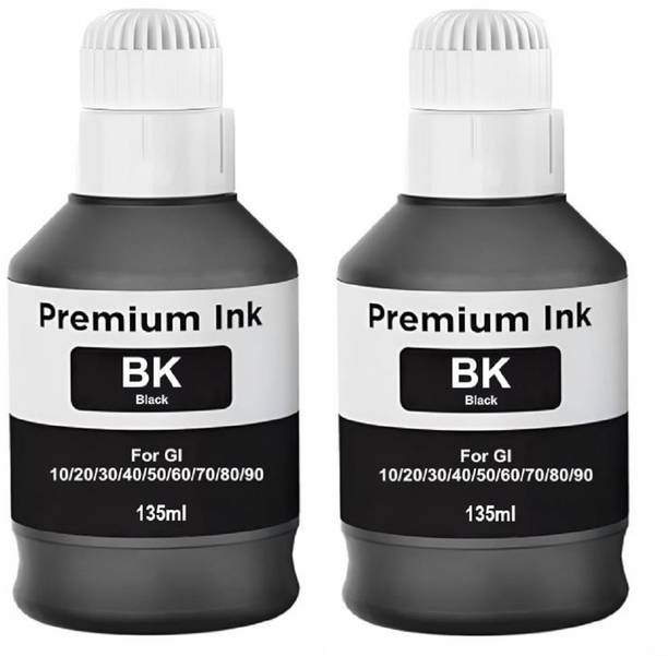 canoff GI-70 Ink Bottle Compatible for GM2070, GM4070, G7070 Printers (Pack of 2) Black Ink Bottle