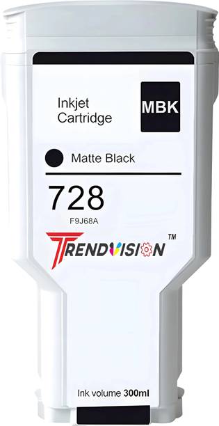 trendvision 728 (300ML)MATTE BLACK CARTRIDGE FOR T830& T730 PLOTTER PRINTER Black Ink Cartridge